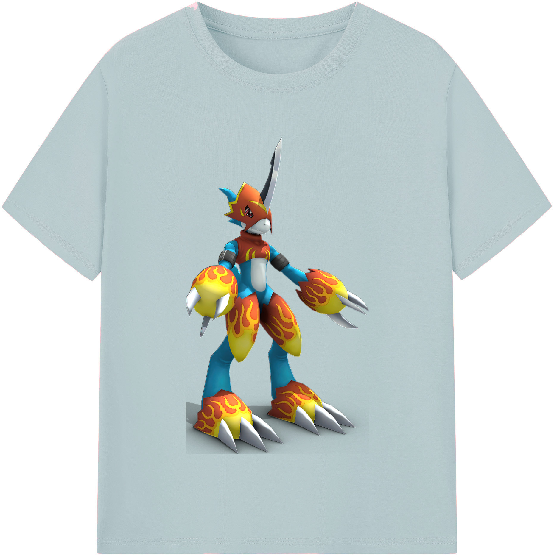 （画像用） Digimon デジタルモンスター/デジモン 綿100％半袖Tシャツ（フロントプリント）